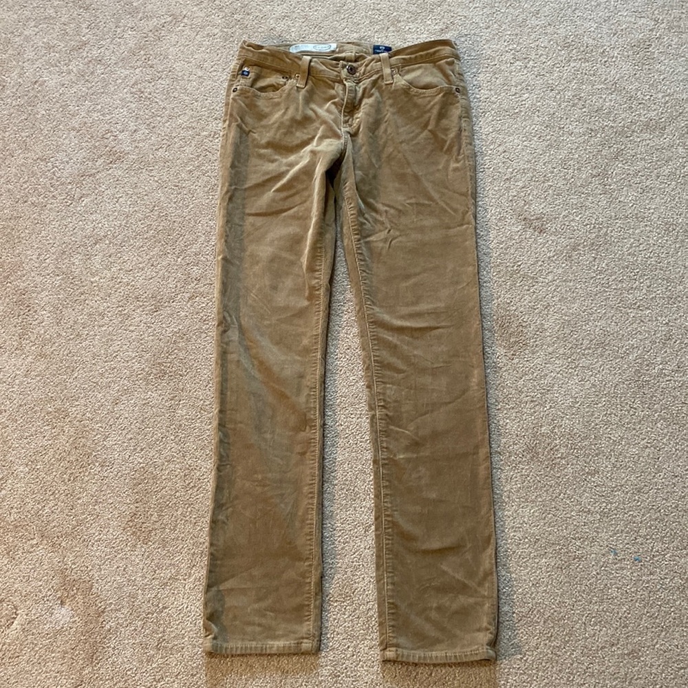 AG The Stilt cigarette jean light brown corduroy exclusively for SCOOP. Size 28